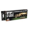 AK Interactive RCS129 WWII US Army & USMC Camouflage Colors 8x17ml